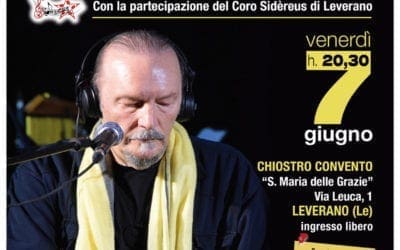 Concerto “ADUNANZA MISTICA”: Juri Camisasca a Leverano (Lecce) il 6 e 7 GIUGNO