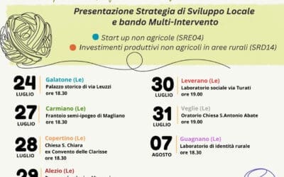 GAL Terra d’Arneo incontra cittadini e imprese: al via il tour dei nuovi bandi